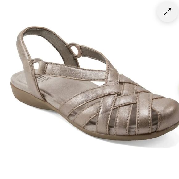 EARTH ORIGINS BERRI WOVEN CASUAL ROUND TOE SLIP-ON SANDALS - Picture 1 of 14